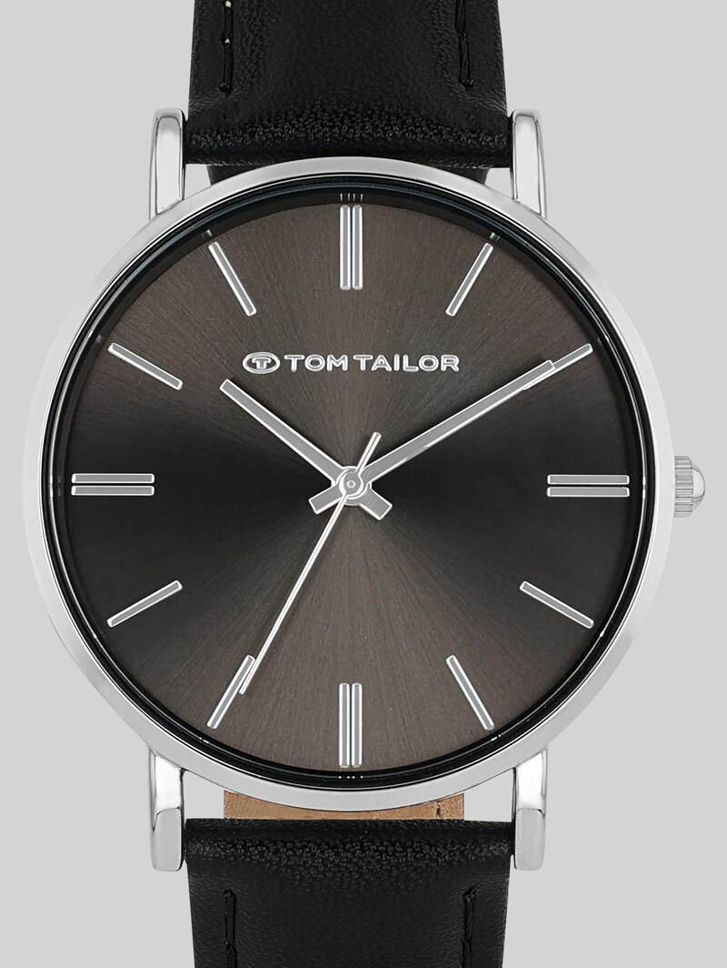 Tom Tailor Armbanduhr silber - Ziffernblatt schwarz mit 36mm - Silver