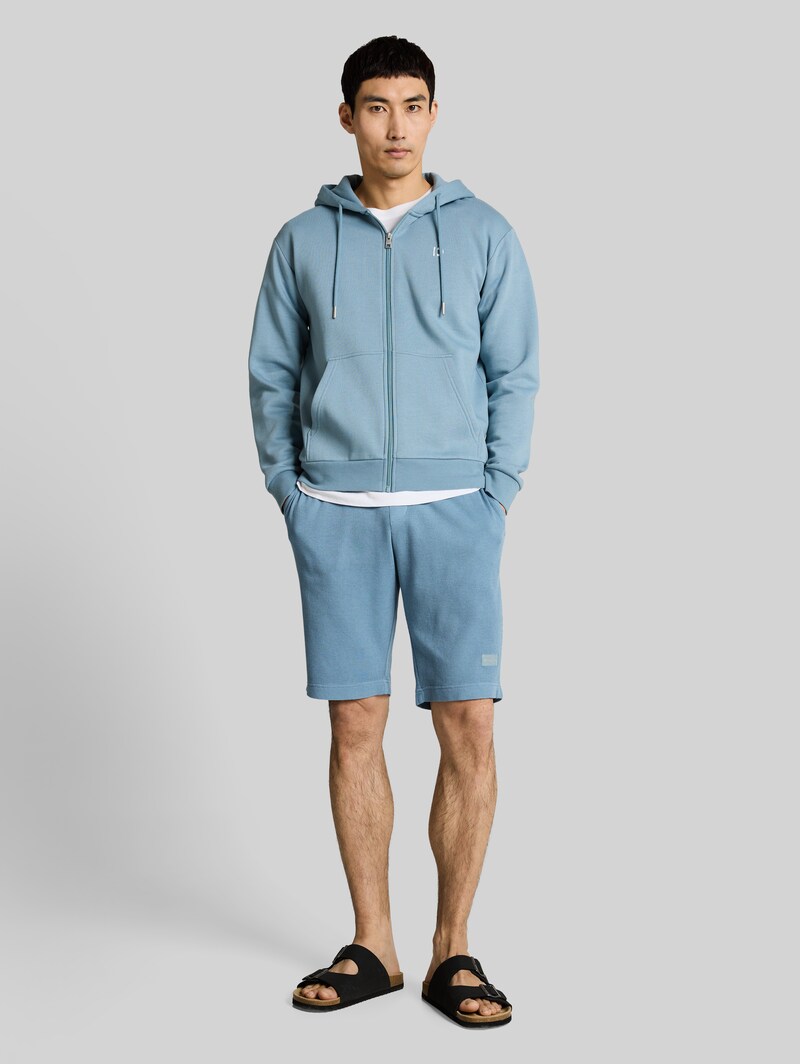 Tom Tailor Shorts mit Waffelstruktur - Mountain Spring Blue