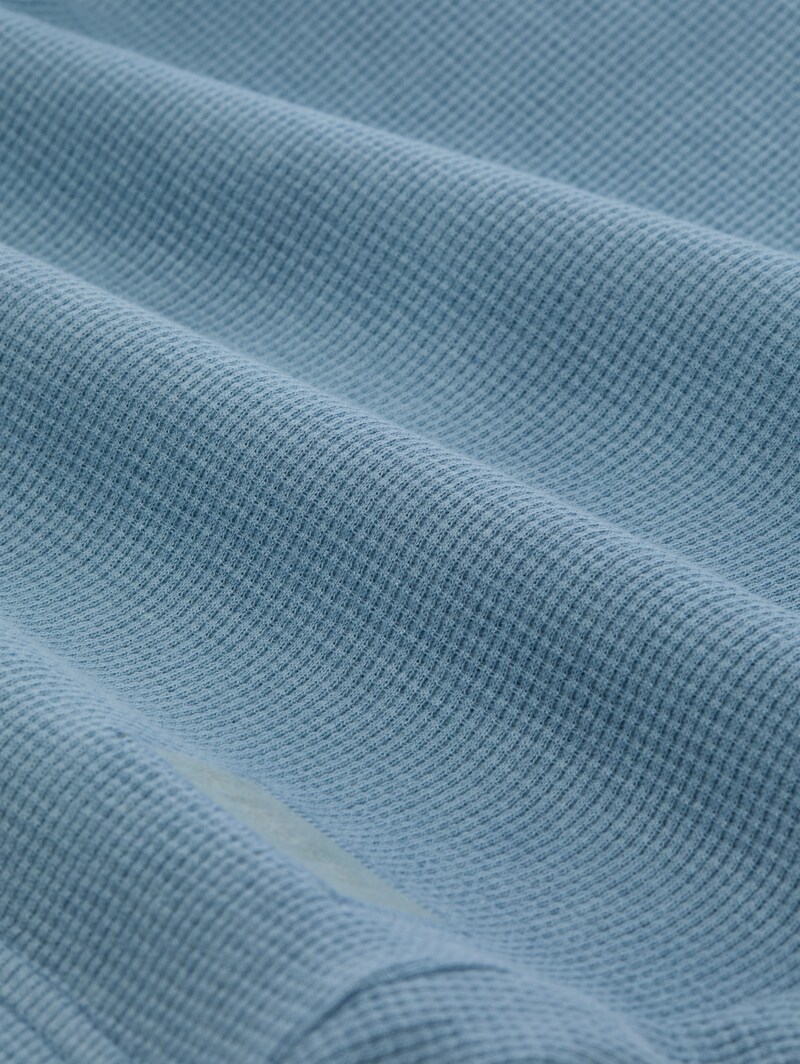 Tom Tailor Shorts mit Waffelstruktur - Mountain Spring Blue