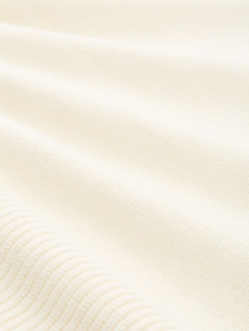 Tom Tailor Loose Fit Strickpullover - Whisper White