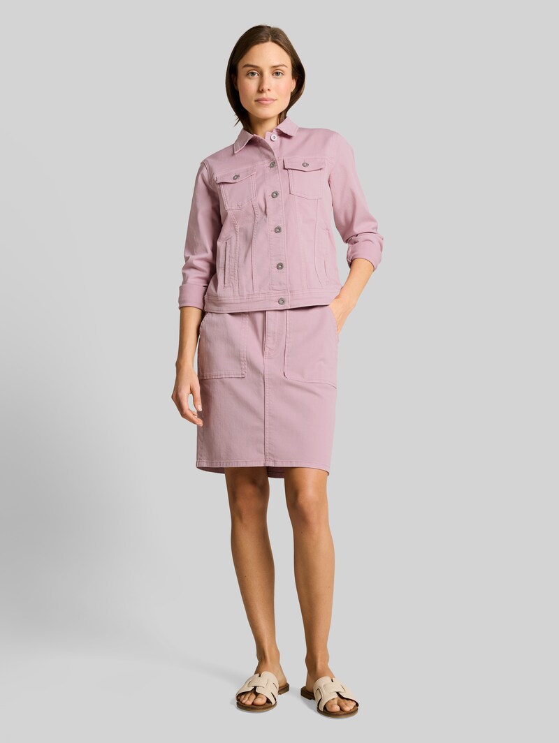Tom Tailor Jeansrock mit aufgesetzten Taschen - Light Elderberry