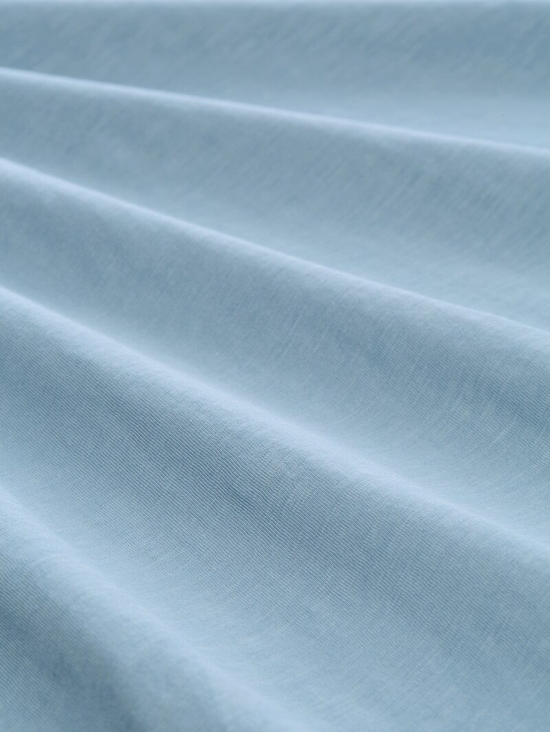 Tom Tailor Basic T-Shirt aus Baumwolle - Mountain Spring Blue