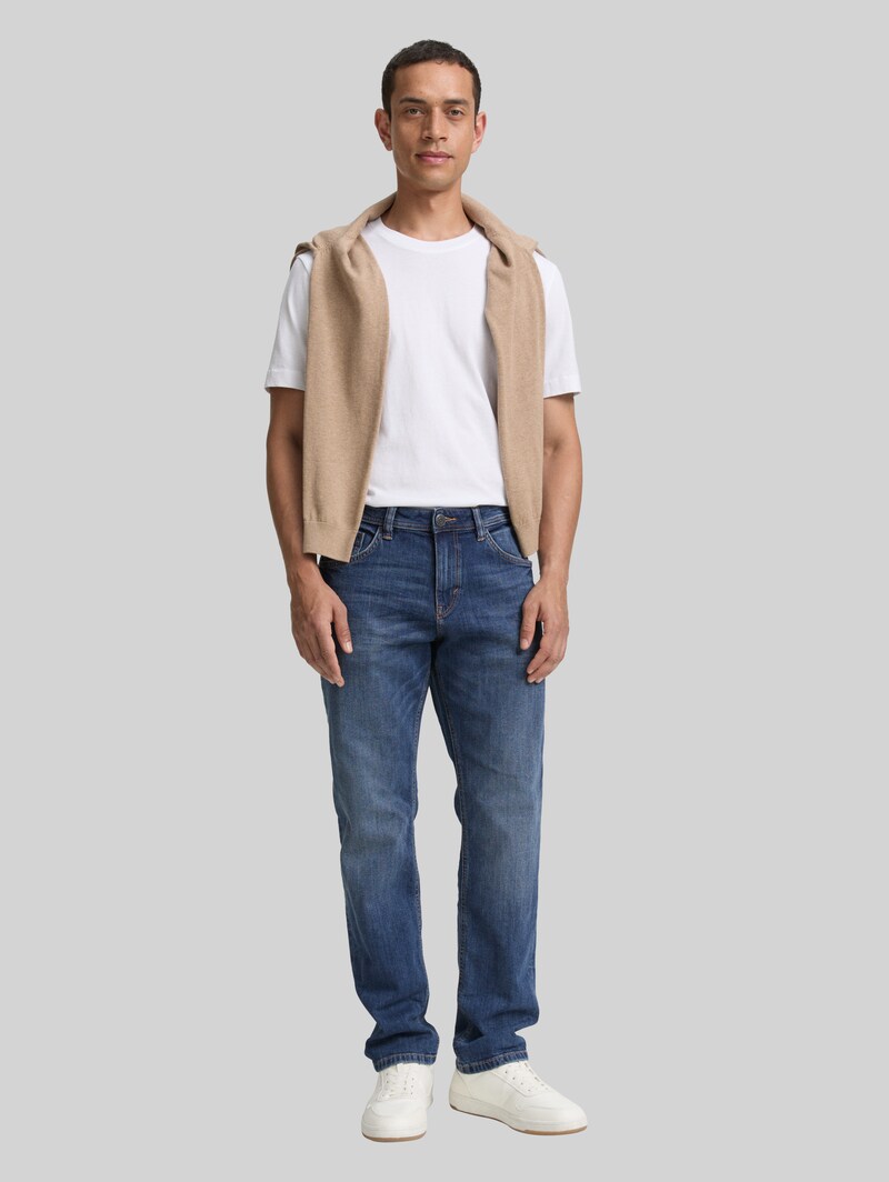 Tom Tailor TTMARVIN STRAIGHT Jeans - Used Mid Stone Blue Denim