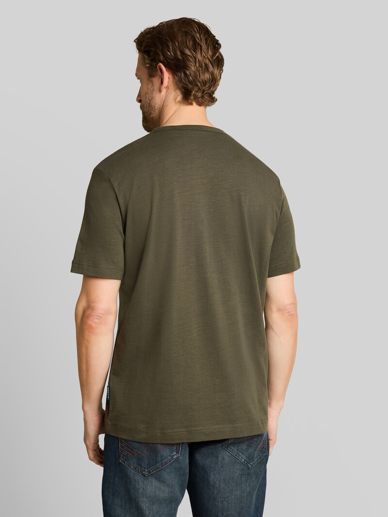 Tom Tailor T-Shirt mit Print - Deep Leaf Green