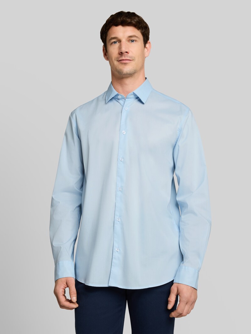 Tom Tailor Regular Fit Hemd mit Stretch - Light Metal Blue Tom Tailor Regular Fit Hemd mit Stretch - Light Metal Blue