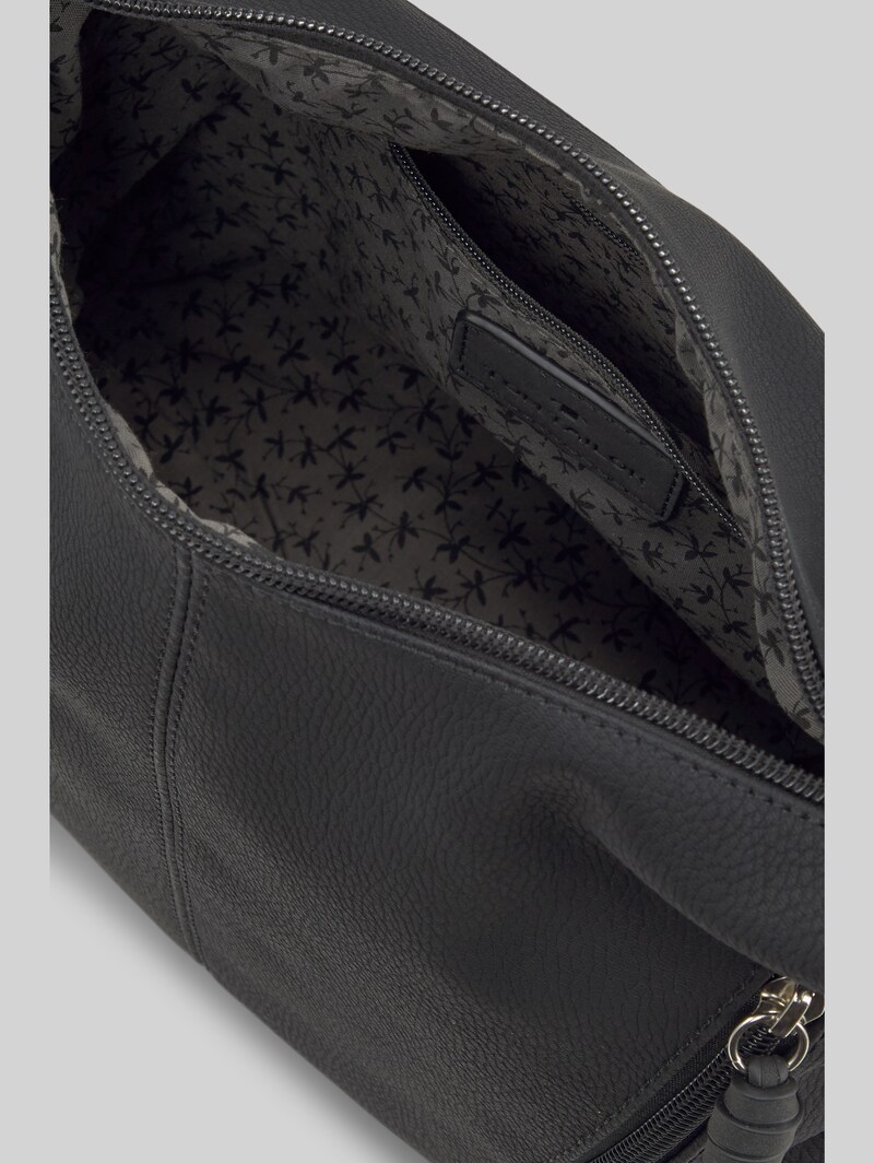 Tom Tailor TTCAIA M Umhängetasche mit Reißverschluss-Details - Schwarz / Black