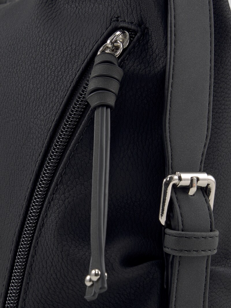 Tom Tailor TTCAIA M Umhängetasche mit Reißverschluss-Details - Schwarz / Black