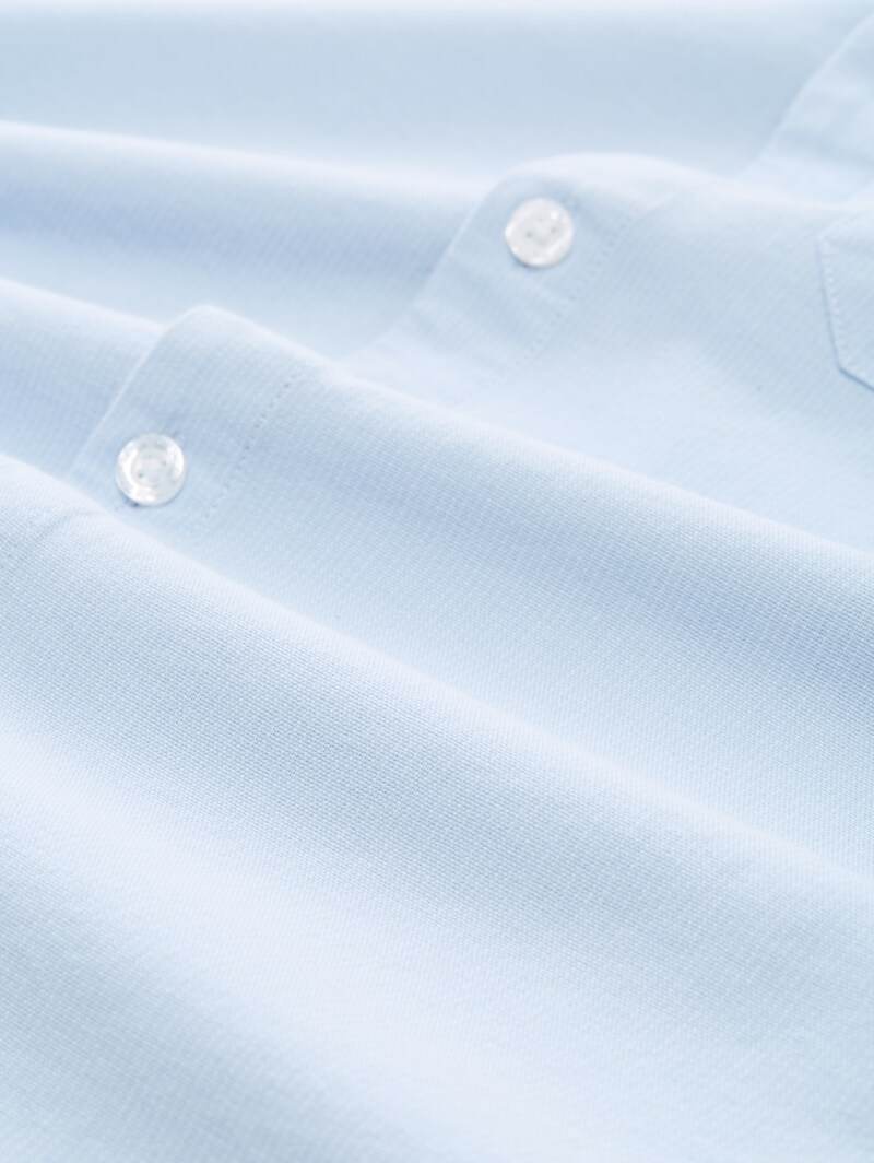 Tom Tailor Relaxed Fit Hemd aus Baumwolle - Light Blue Small Stripe