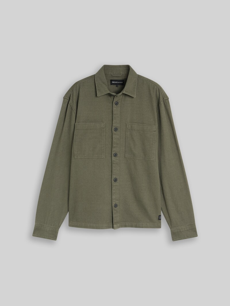 Tom Tailor Overshirt aus Baumwolle - Urban Olive Green