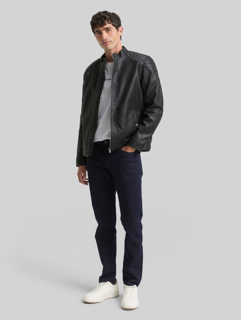 Tom Tailor TTCURT TAPERED Jeans mit Stretch - Rinsed Blue Denim
