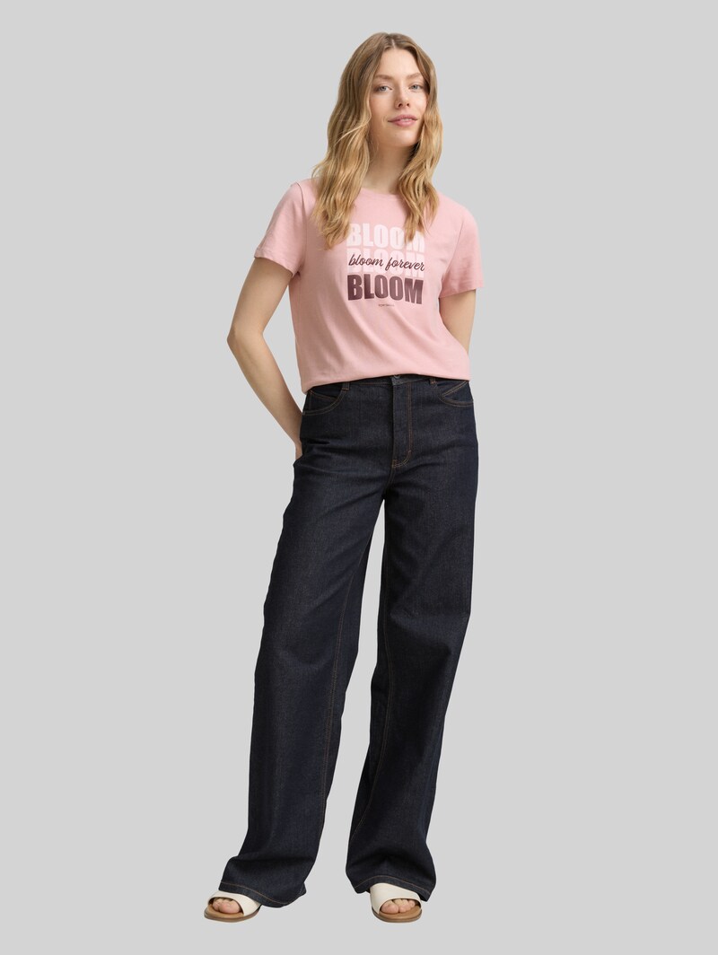 Tom Tailor T-Shirt mit Print - Morning Pink