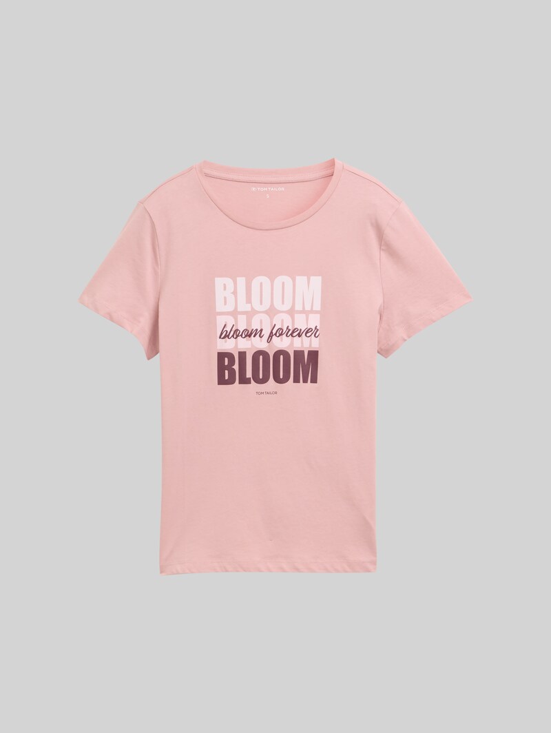 Tom Tailor T-Shirt mit Print - Morning Pink