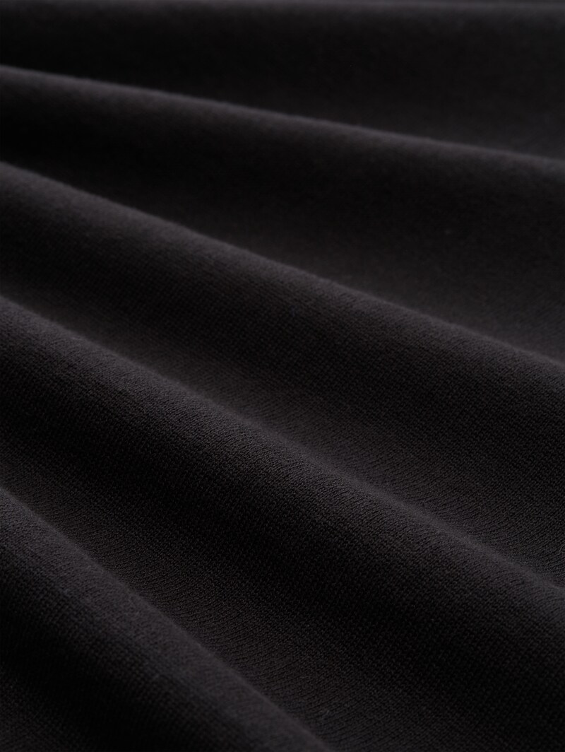 Tom Tailor Troyer Strickpullover aus Baumwolle - Night Watch Black