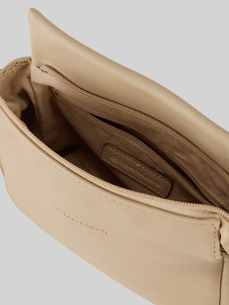 Tom Tailor TTRELLA S Umhängetasche mit kleinem Umschlag und Logo-Prägung - Taupe / Taupe