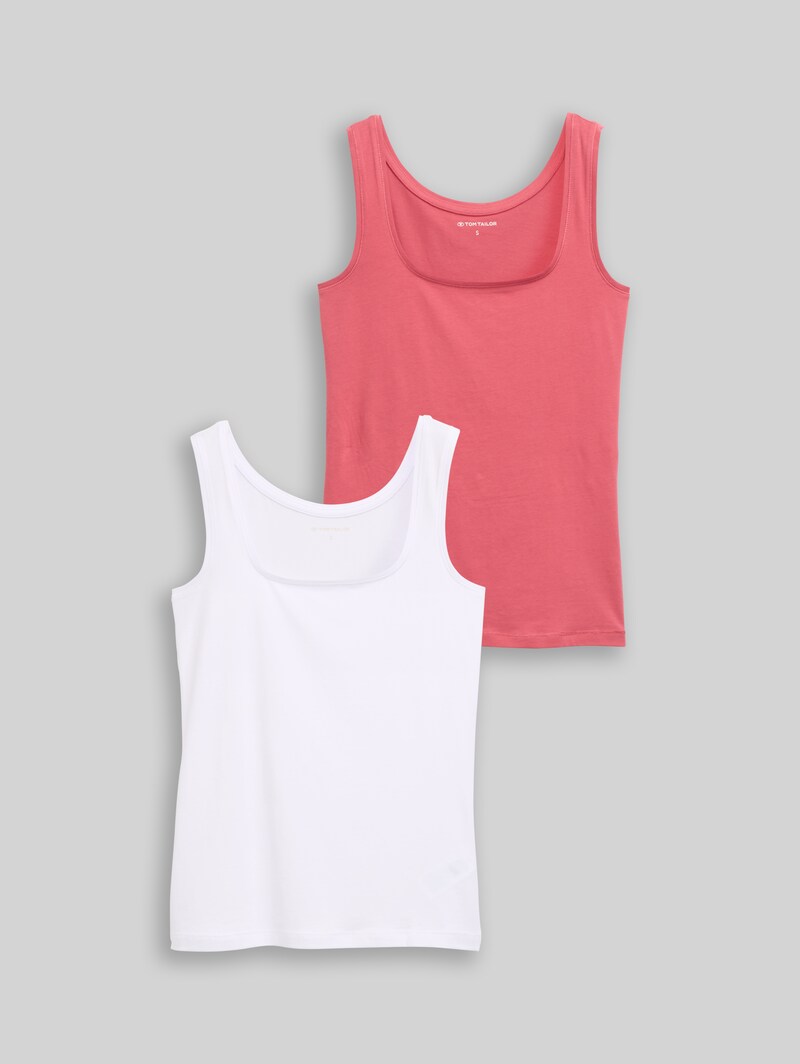 Tom Tailor Basic Top im 2er-Pack - Cozy Pink