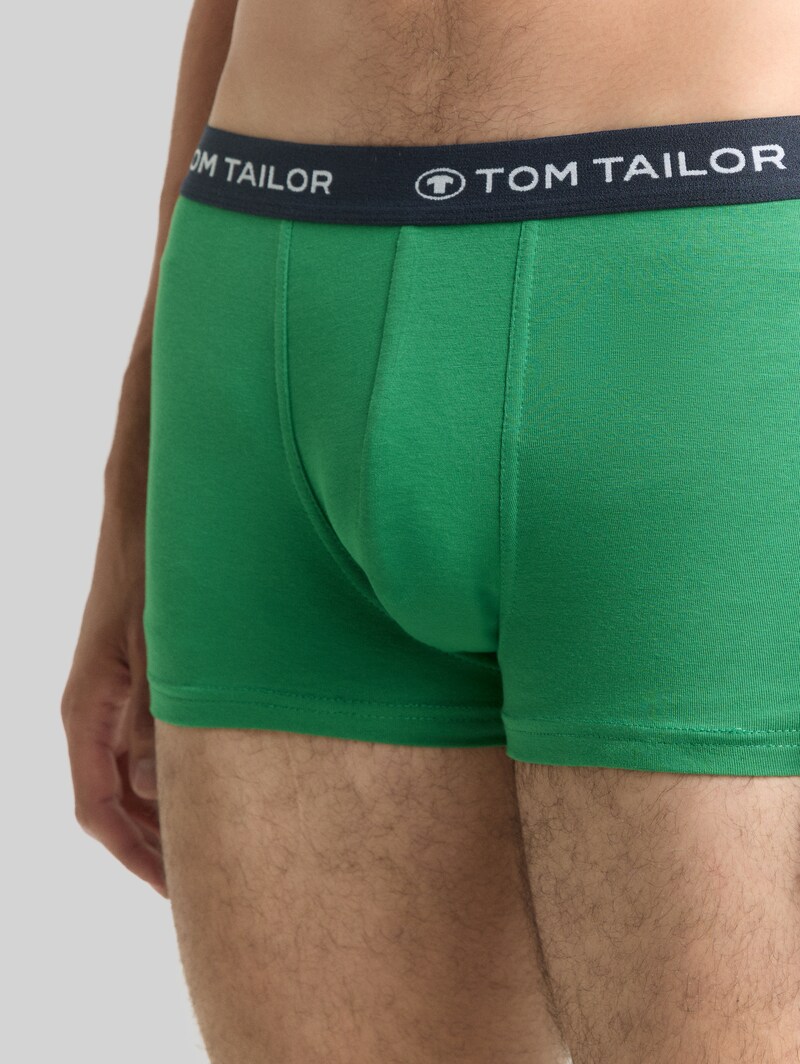 Tom Tailor Kurze Boxershorts im 3er-Pack - Cardinal-navy-green