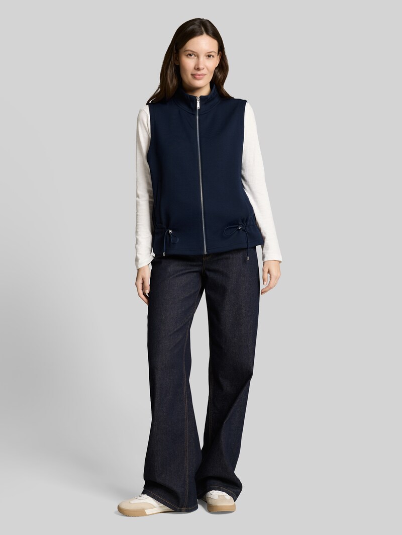 Tom Tailor Scuba Sweatweste mit Stehkragen - Sky Captain Blue