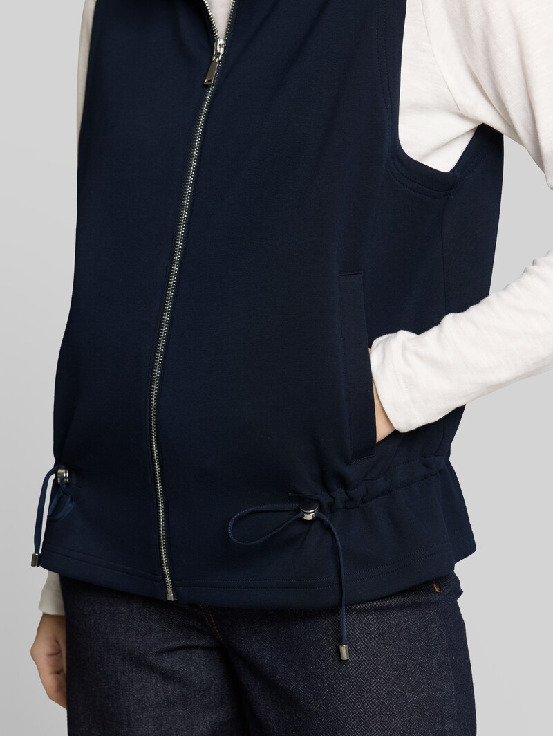 Tom Tailor Scuba Sweatweste mit Stehkragen - Sky Captain Blue
