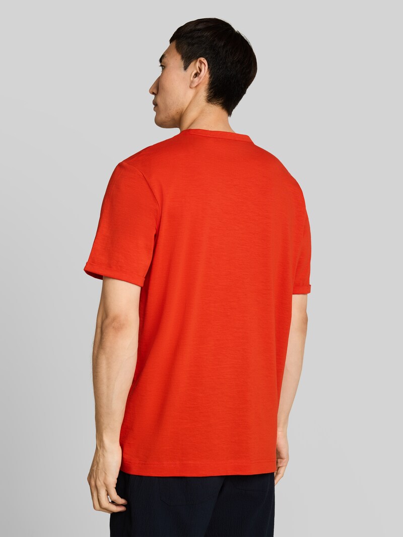 Tom Tailor T-Shirt mit Logo-Print - Orange Red