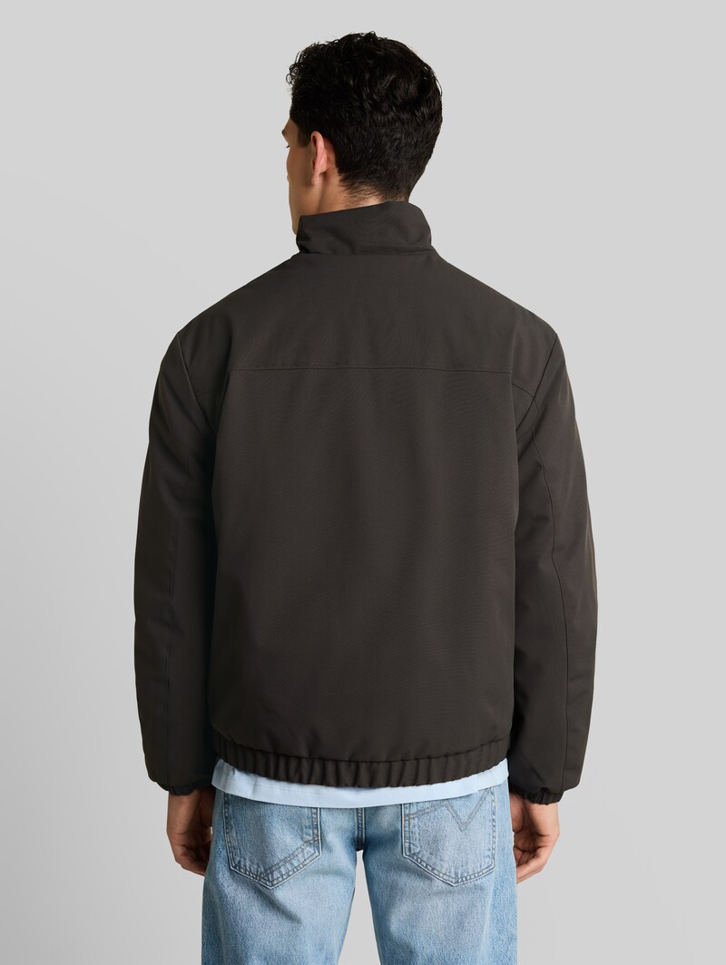 Tom Tailor Relaxed Fit Blouson Jacke - Coal Mine Grey