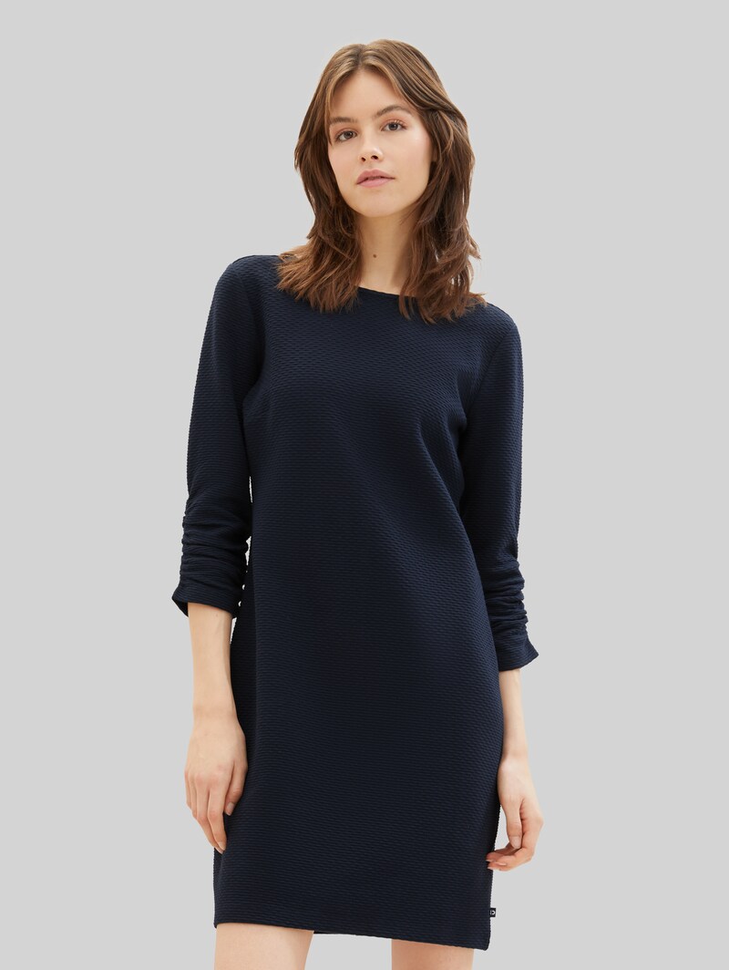 Tom Tailor Mini-Kleid mit 3/4 Arm - Sky Captain Blue