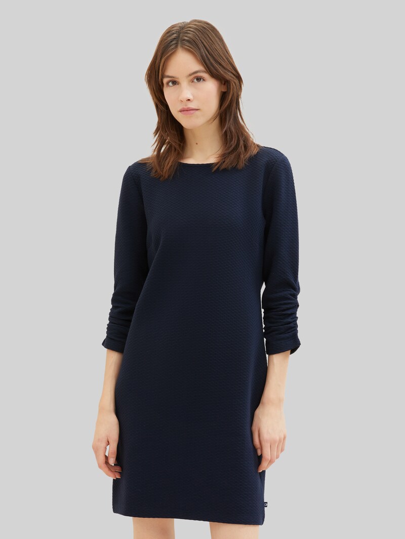 Tom Tailor Mini-Kleid mit 3/4 Arm - Sky Captain Blue