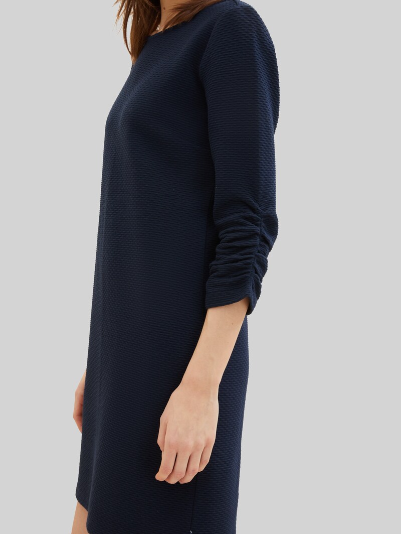 Tom Tailor Mini-Kleid mit 3/4 Arm - Sky Captain Blue