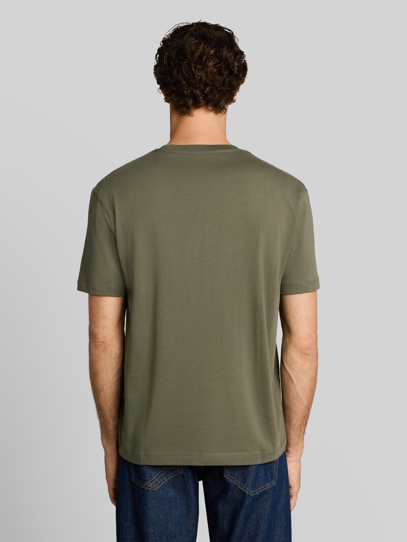 Tom Tailor Relaxed Fit T-Shirt aus Baumwolle - Urban Olive Green
