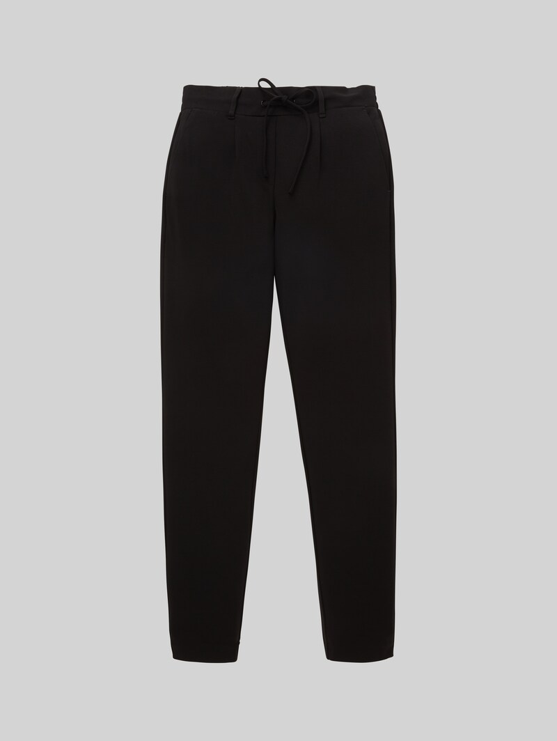 Tom Tailor Lässige Stoffhose - Deep Black