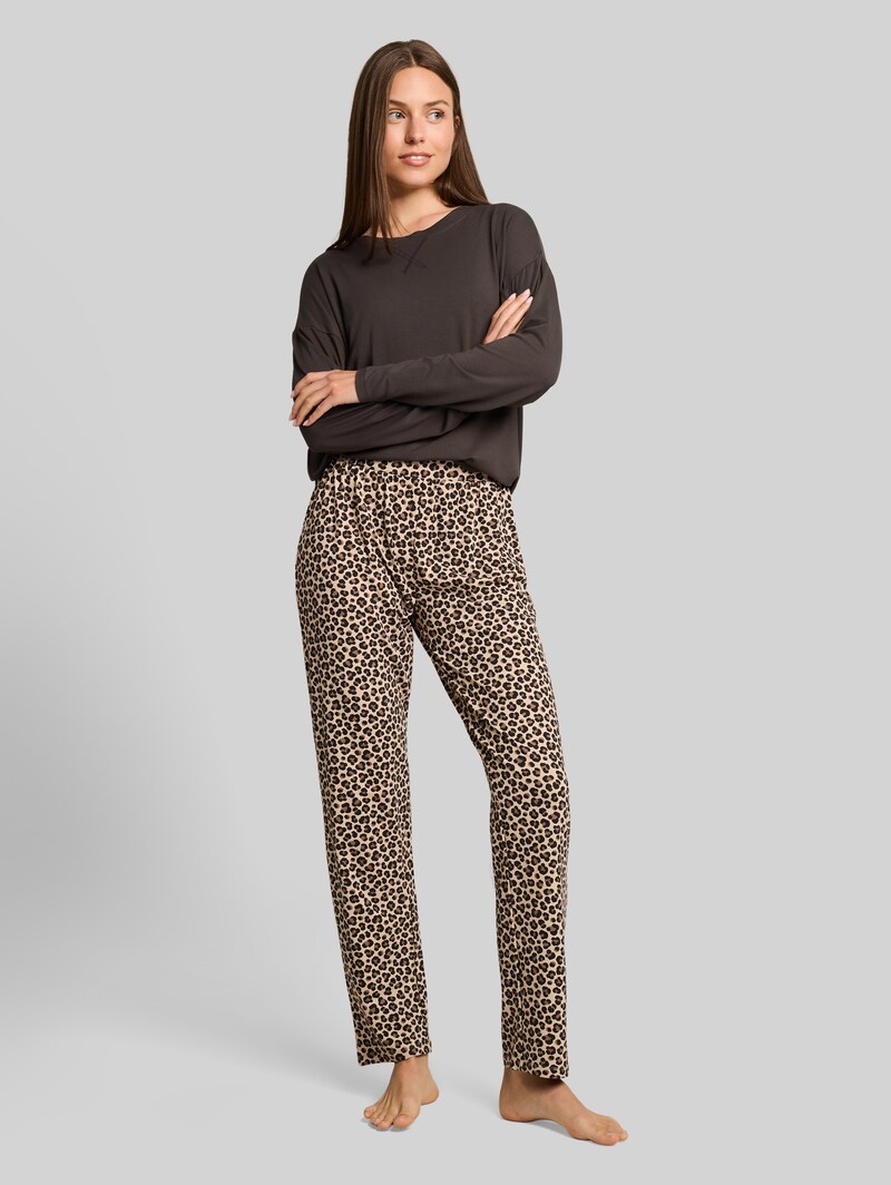 Tom Tailor Pyjama-Set mit Leopardenmuster - Grey-medium-allover