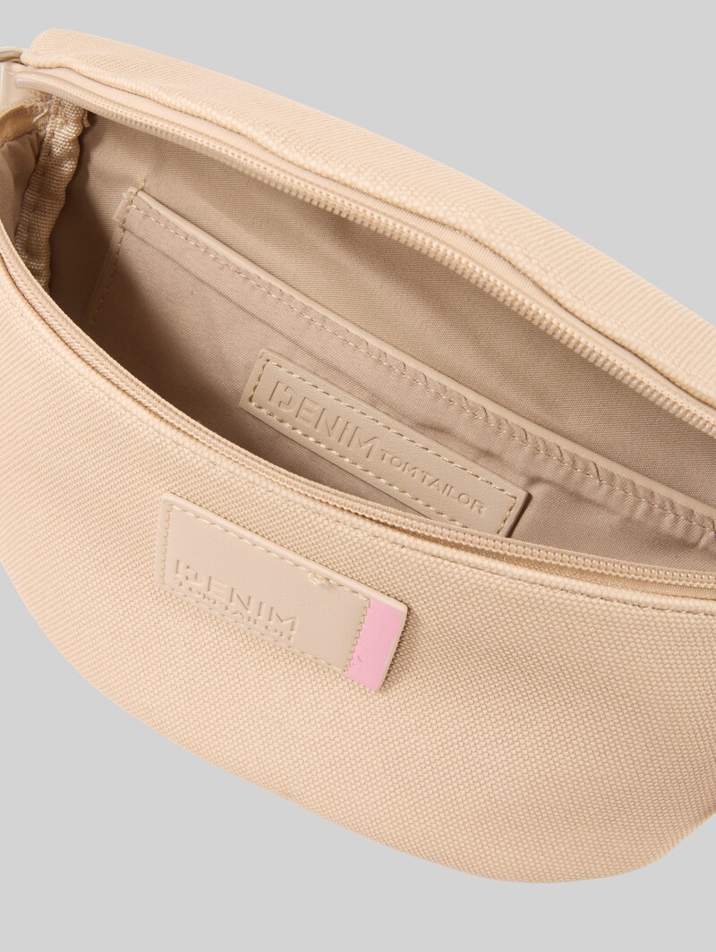 Tom Tailor TTROSIE Gürteltasche mit Logo-Badge - Beige / Beige