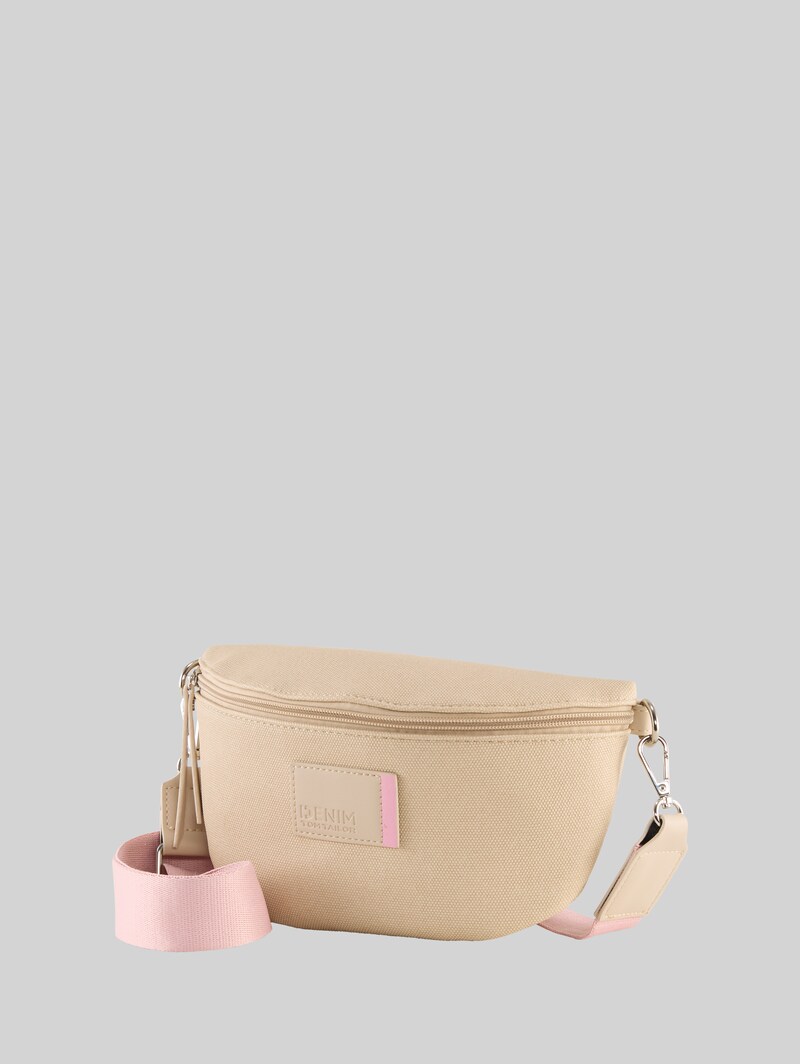 Tom Tailor TTROSIE Gürteltasche mit Logo-Badge - Beige / Beige