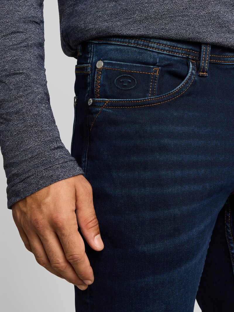 Tom Tailor TTCURT TAPERED Jeans mit Stretch - Dark Stone Blue Black Denim