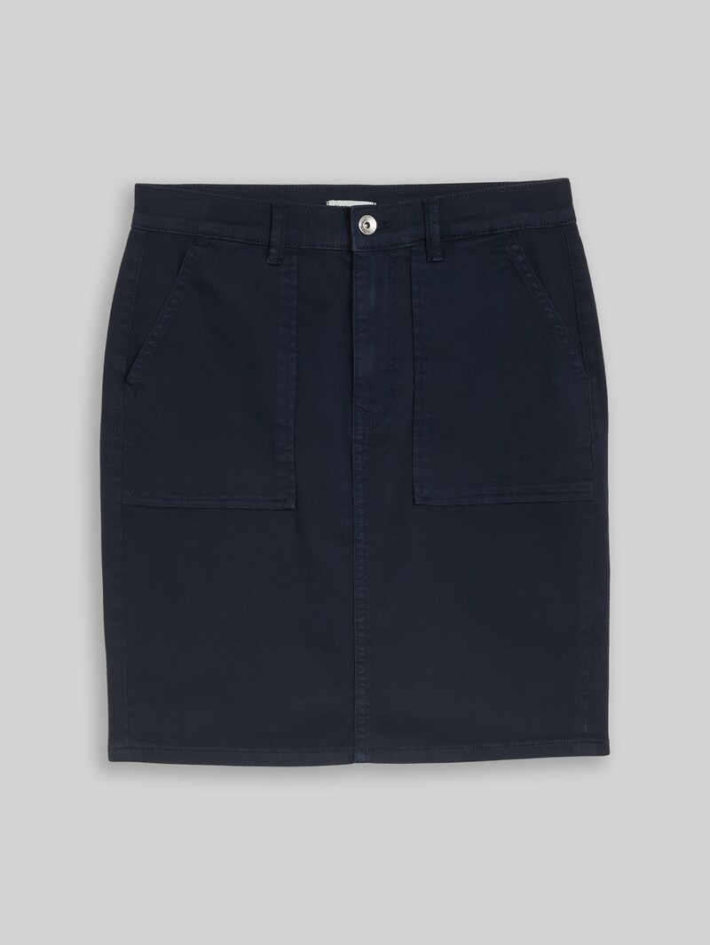 Tom Tailor Jeansrock mit aufgesetzten Taschen - Sky Captain Blue