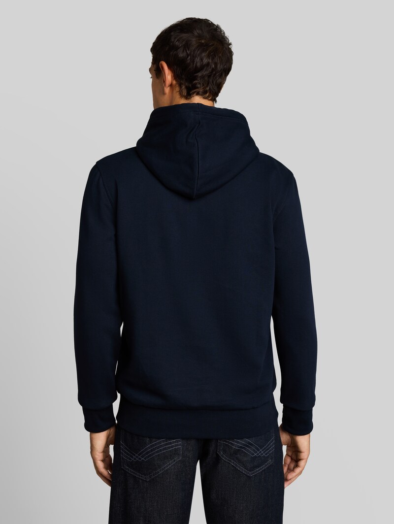 Tom Tailor Hoodie Sweatshirt mit Print - Sky Captain Blue