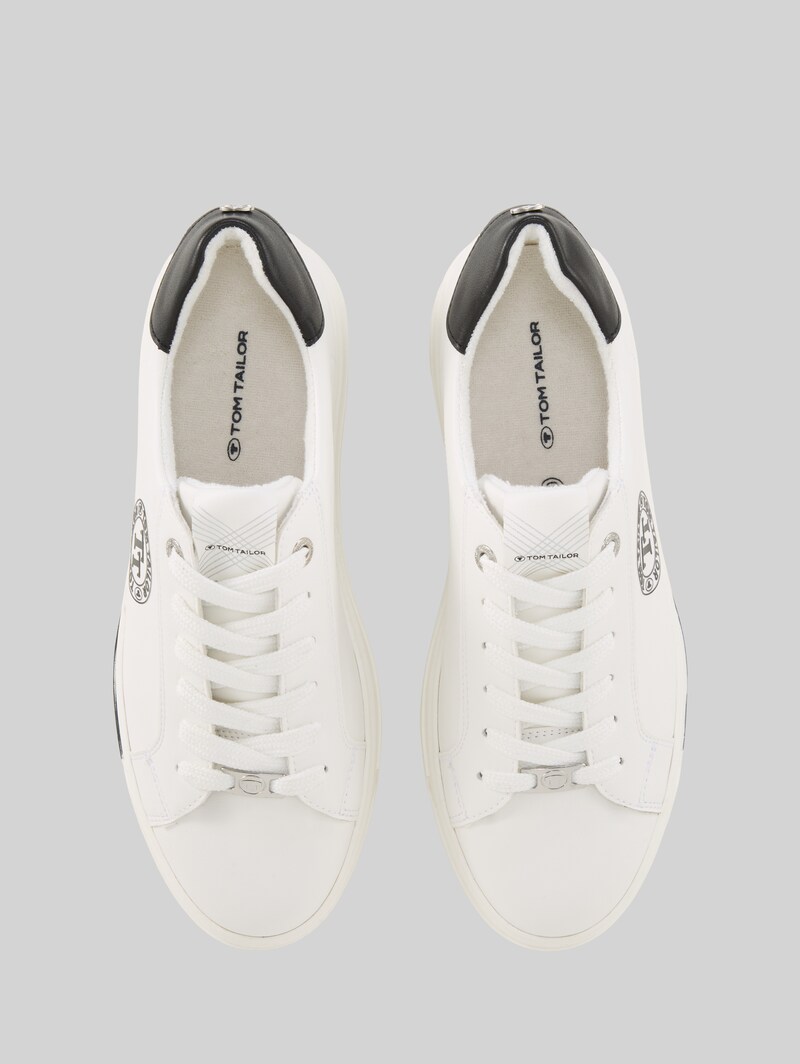 Tom Tailor Sneaker mit Logo-Print - White-black