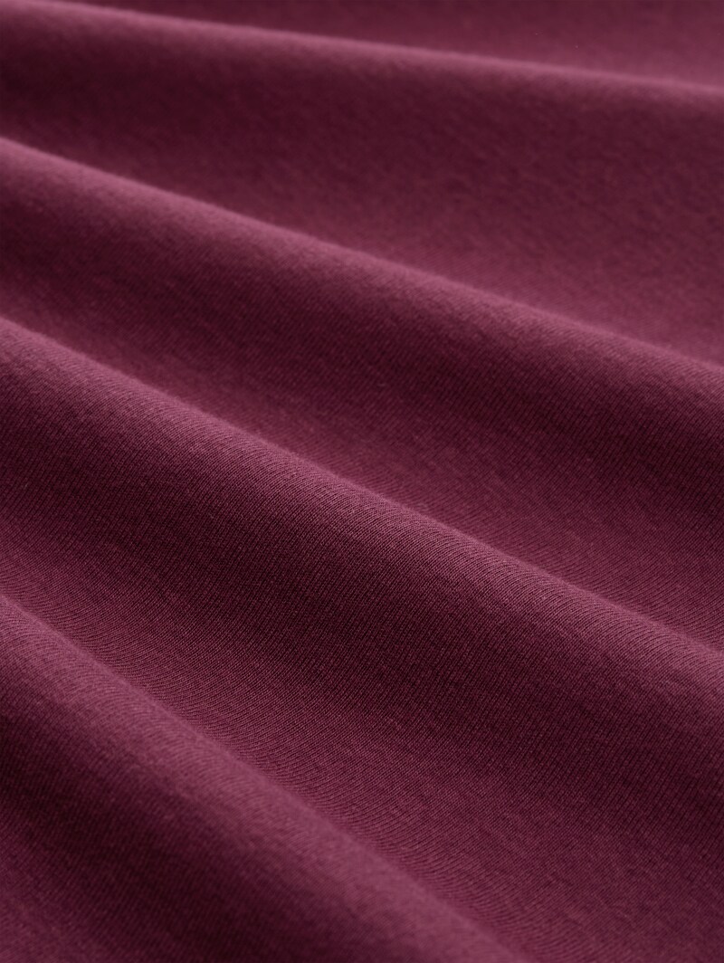 Tom Tailor Basic Slim Fit Langarmshirt - Bordeaux Red