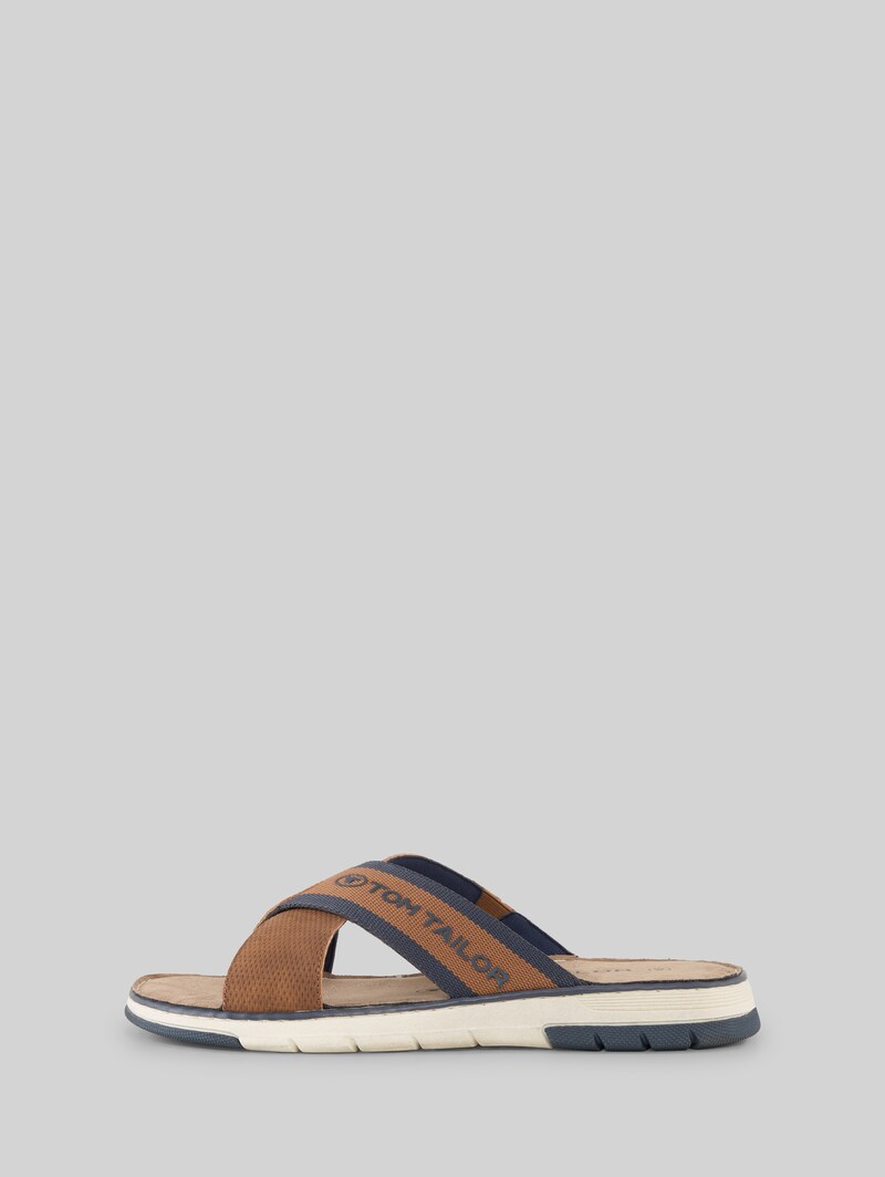 Tom Tailor Slides mit Logo-Applikation - Rust
