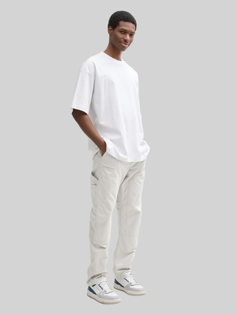 Tom Tailor Loose Fit Utility Hose - Chalk Grey