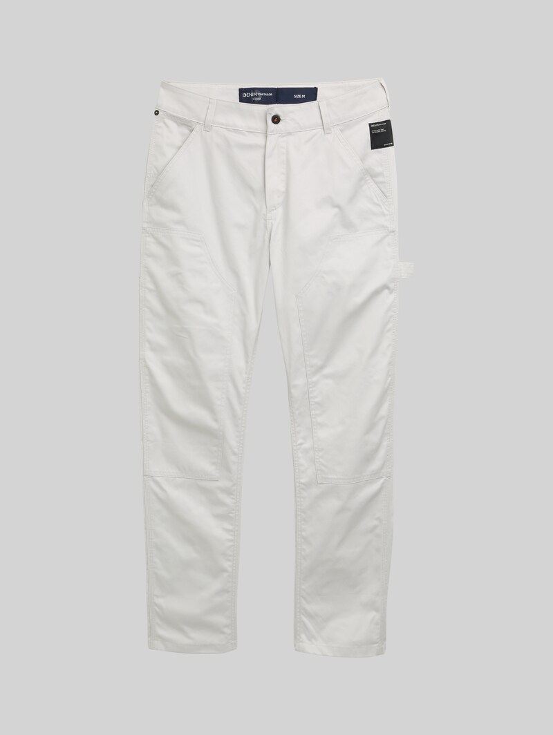Tom Tailor Loose Fit Utility Hose - Chalk Grey