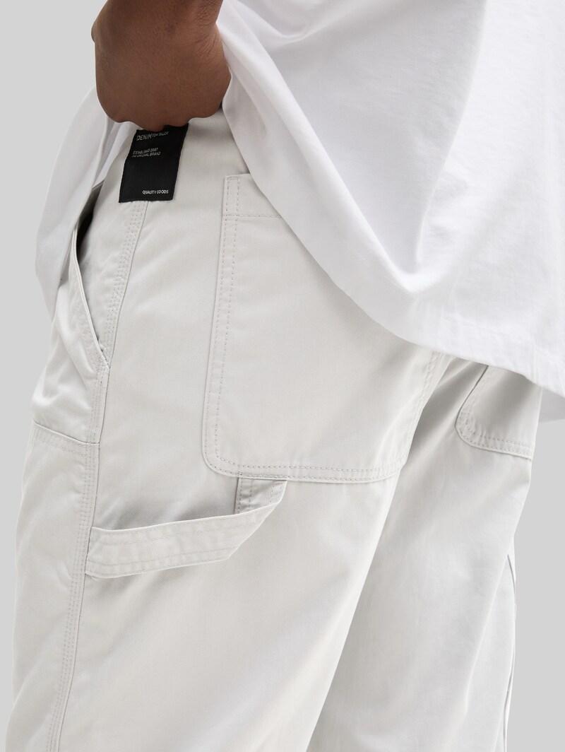 Tom Tailor Loose Fit Utility Hose - Chalk Grey
