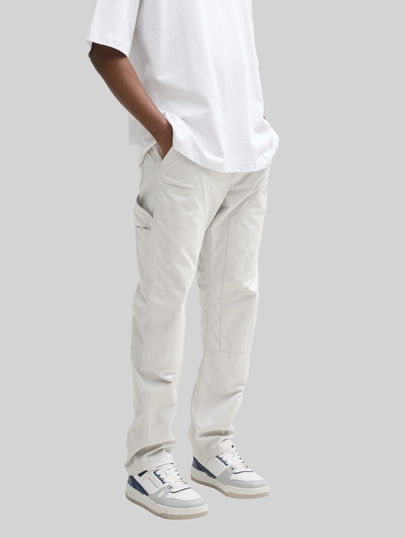 Tom Tailor Loose Fit Utility Hose - Chalk Grey