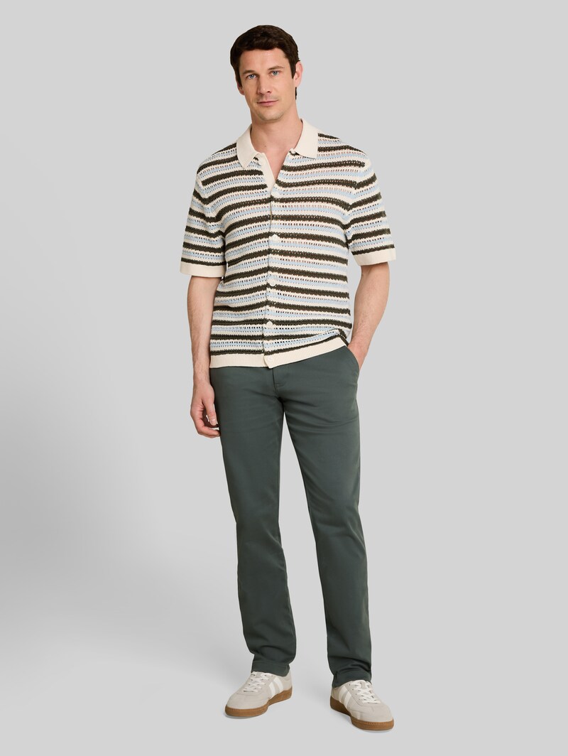 Tom Tailor Regular Fit Chino Hose - Darkest Olive