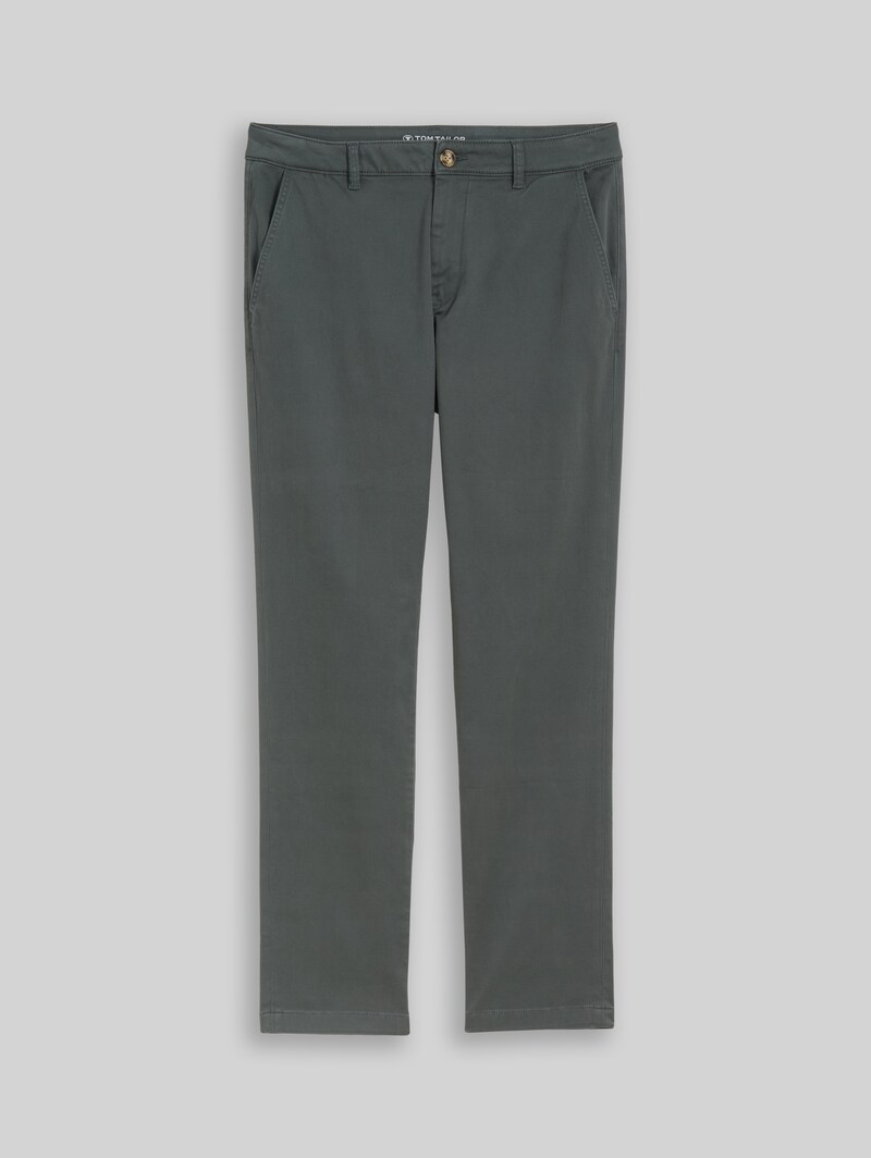 Tom Tailor Regular Fit Chino Hose - Darkest Olive