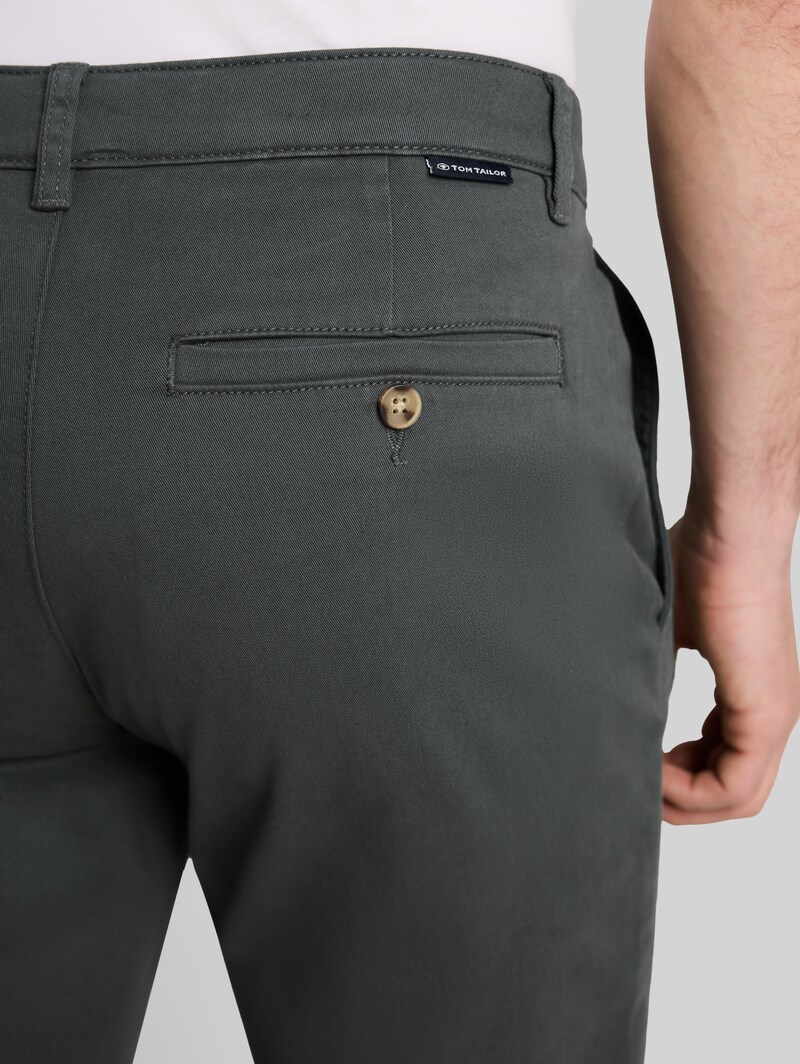 Tom Tailor Regular Fit Chino Hose - Darkest Olive