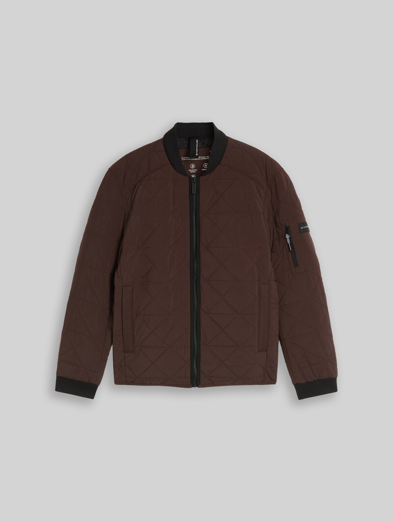 Tom Tailor Bomberjacke aus wasserabweisendem Material - Java Dark Brown
