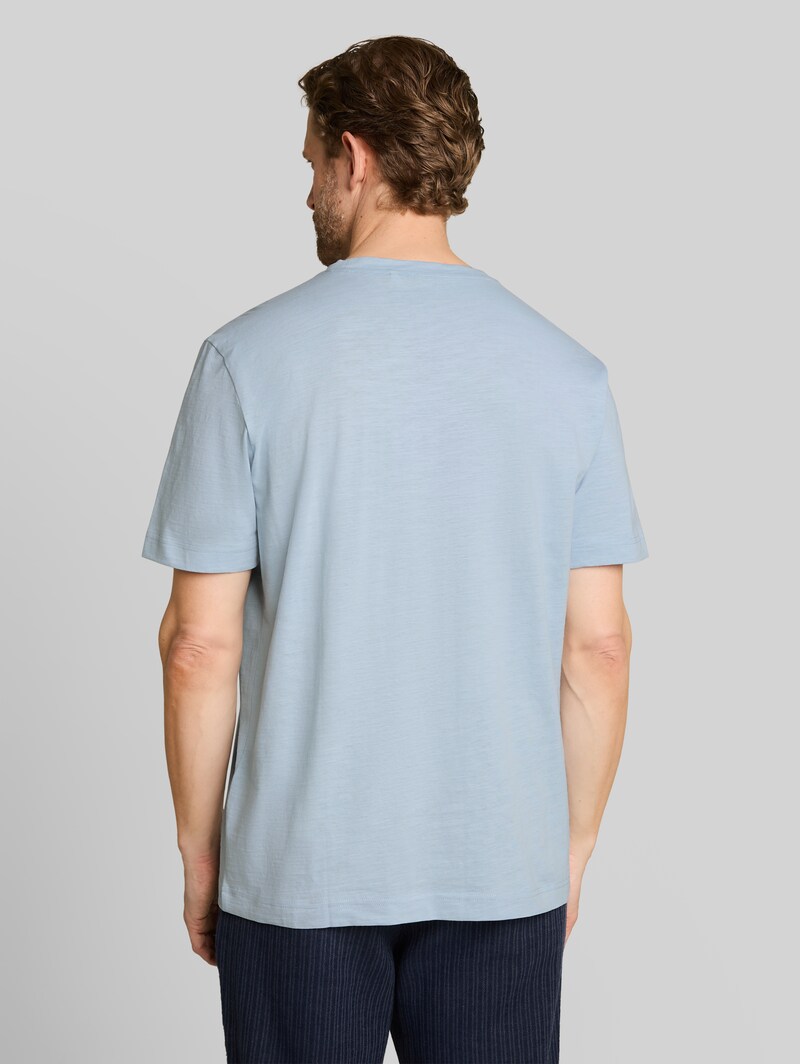 Tom Tailor T-Shirt mit Stickerei - Light Blue Grey