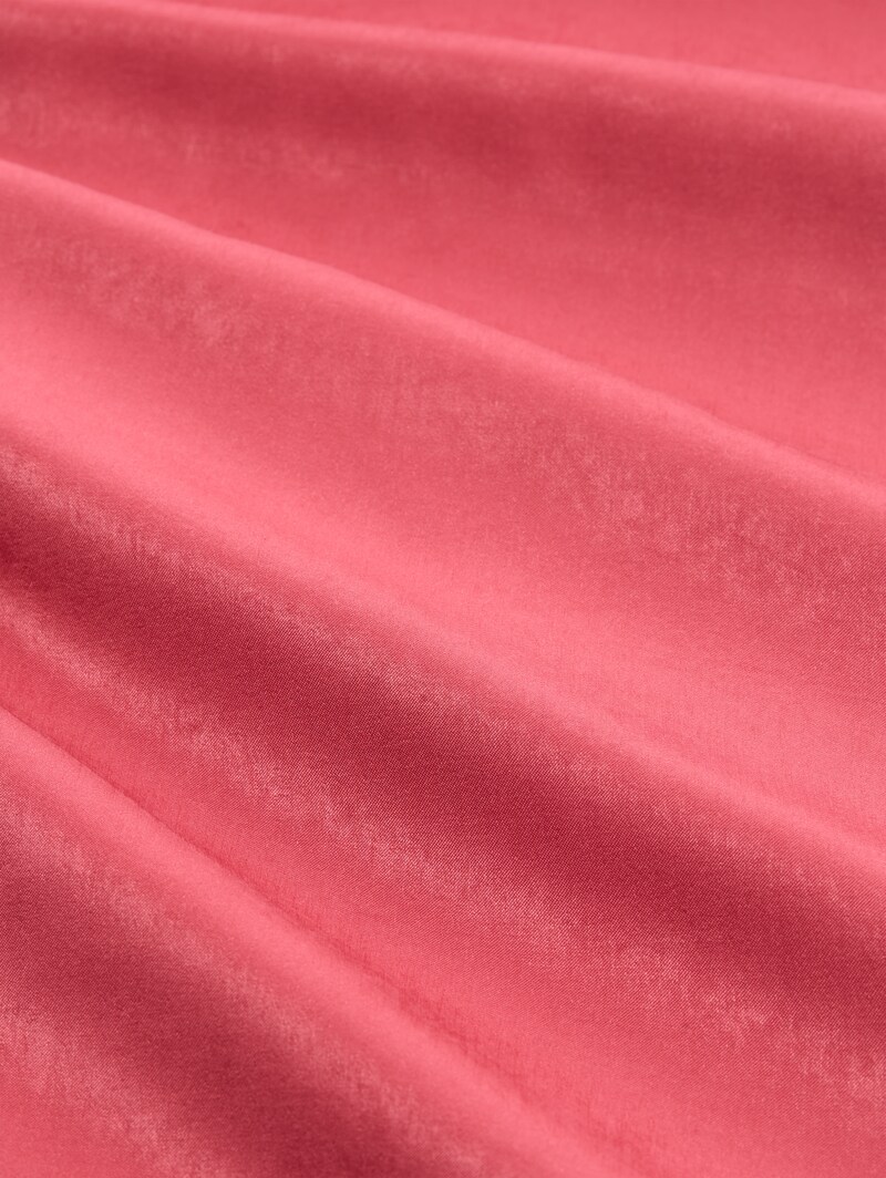Tom Tailor High Waist Satin Midi-Rock - Cozy Pink