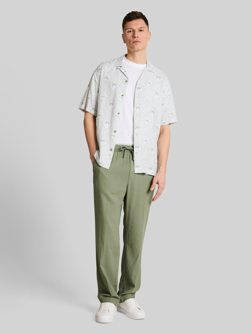 Tom Tailor TTLOOSE Hose mit Leinenanteil - Sea Spray