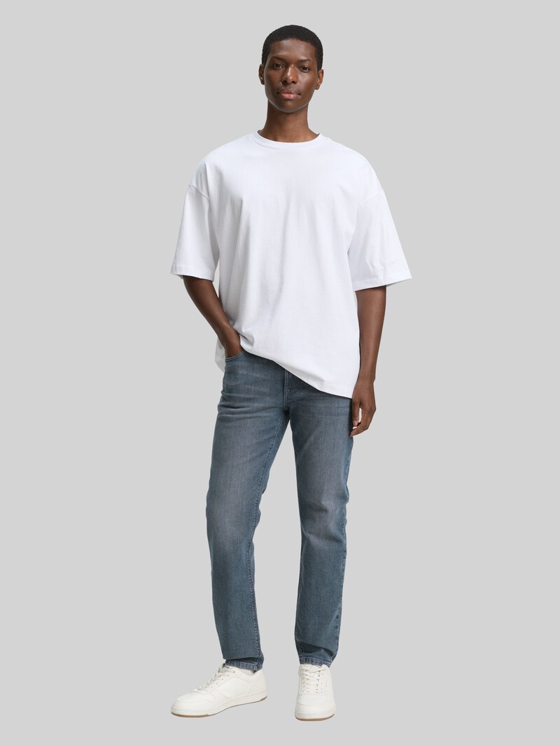 Tom Tailor TTBRYDEN TAPERED Jeans - Mid Stone Blue Grey Denim